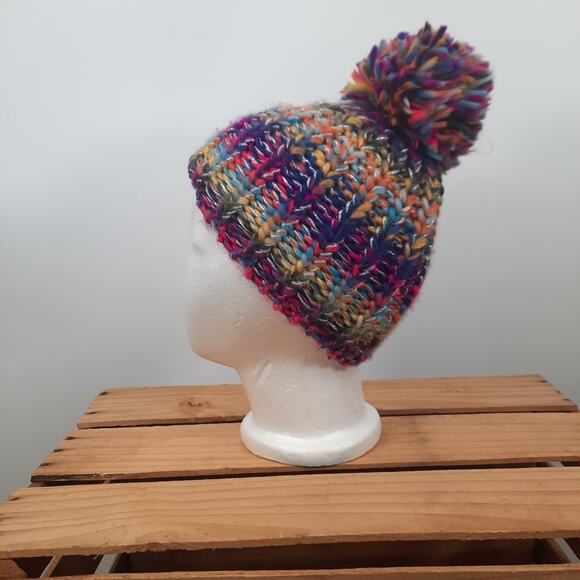 Accessory Depot Knitted beanie multi color - Picture 1 of 10
